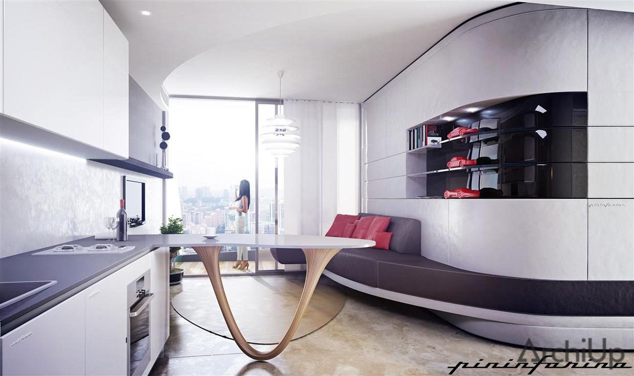 Apartament w Ferra by Pininfarina. Projekt Motiv Studio 